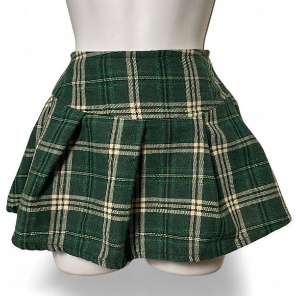 Avid Love Dresses & Skirts - Green Plaid Micro Mini Skirt